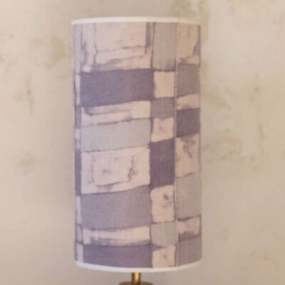 Lampenkap lavendel met stof van textielkunstenares Maï Diop