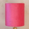 pink lampshade velvet