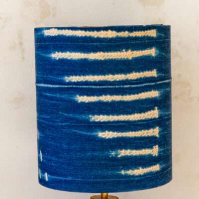 Lampenkap modderdoek vintage blue