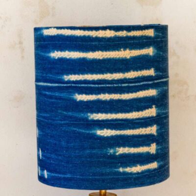 Lampenkap modderdoek vintage blue