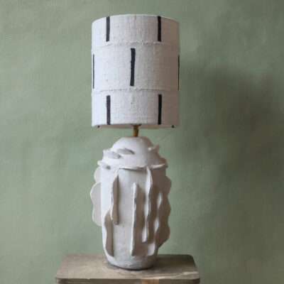 Kelp by Studio Wild Orange ceramic lamp base white