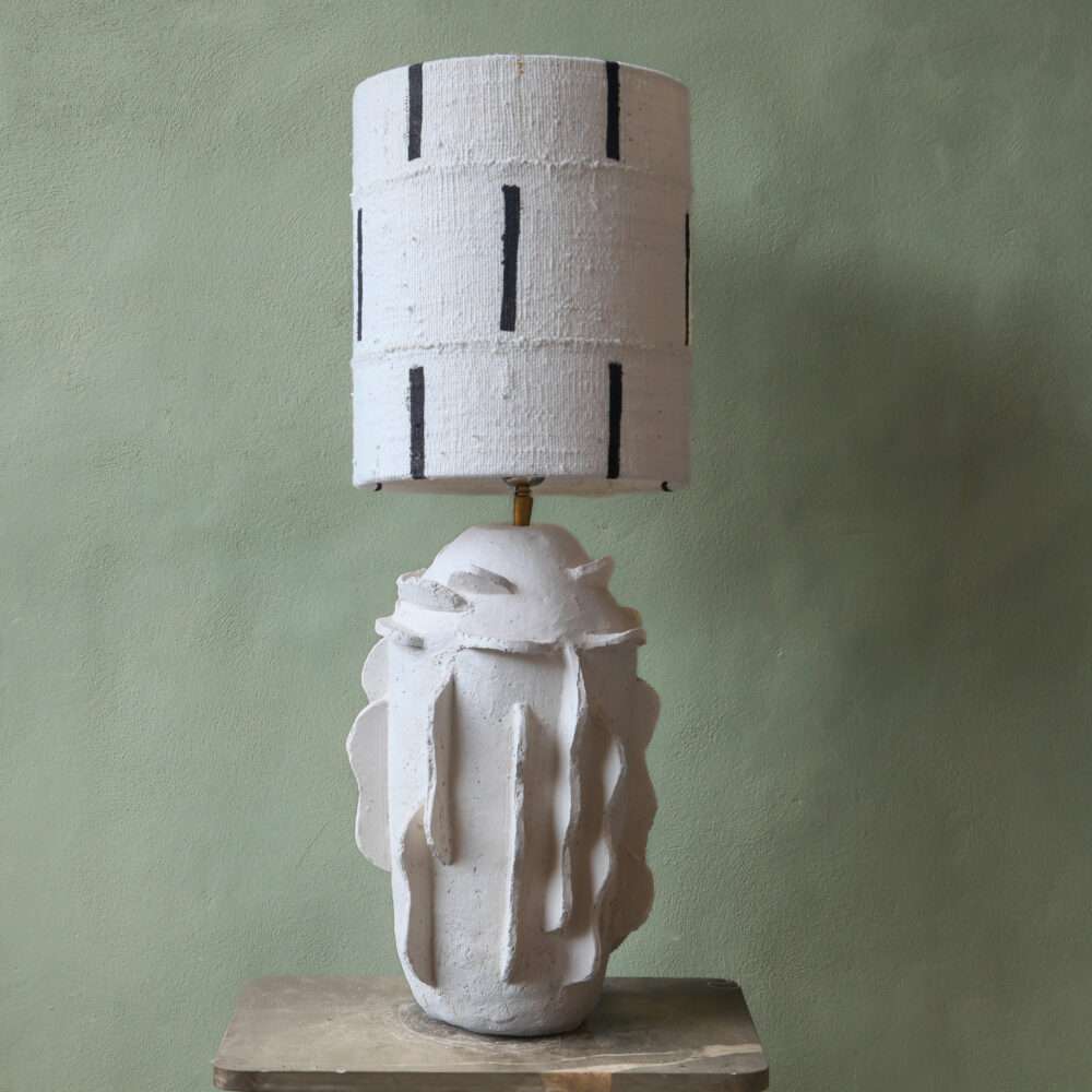 Kelp by Studio Wild Orange ceramic lamp base white
