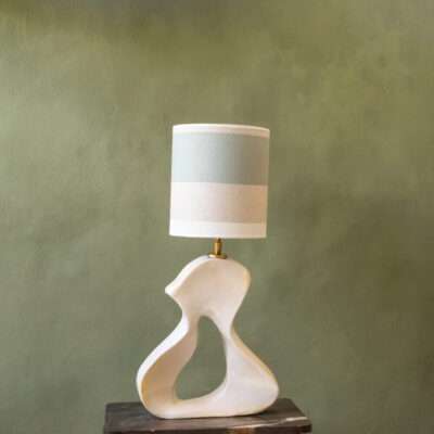 Mandy a white glazed handmade ceramic lamp