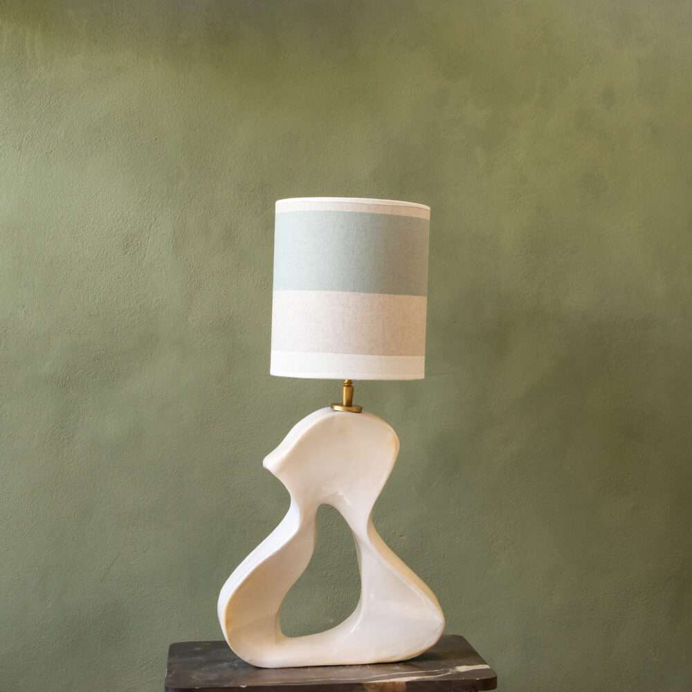 Mandy a white glazed handmade ceramic lamp