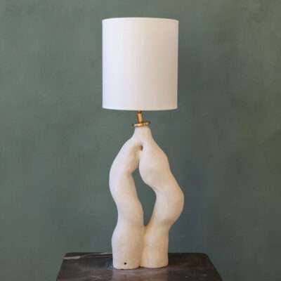 Abstract lamp with unique base