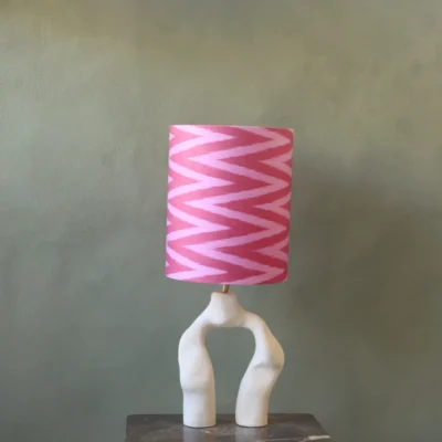 Build a Bridge ceramic white lampbase natural clay