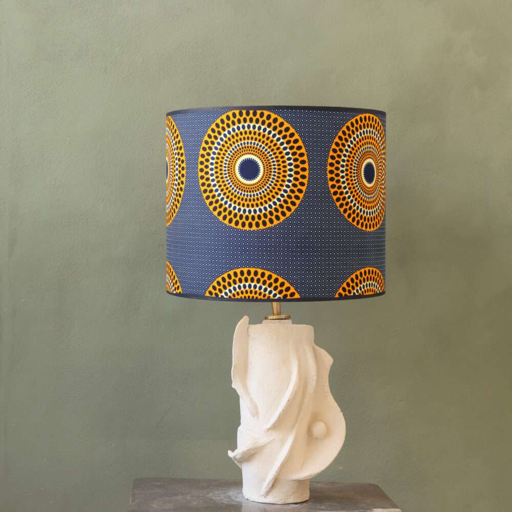 Curved round made raw ceramic by Studio Wild Orange