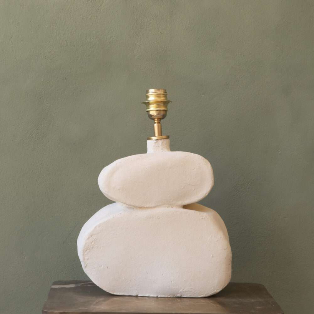 Stapled stones ceramic table lamp - Image 5