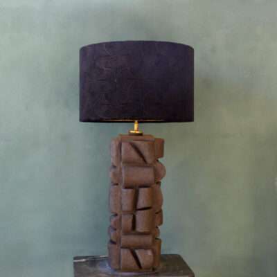Black ceramic lamp with black lamps shade